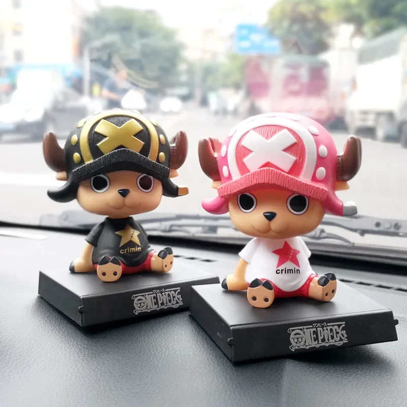 Bobble Phone Bracket Head One Piece Shake Head Phone Holder Luffy Chopper PVC Action Figure Dragon Ball Tanjirou Zenitsu Toys