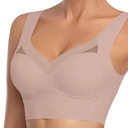 1pc Seamless Underwear Bra For Women Gym Fitness Exercise Top Bra Plus Size 5xl Bralette Push Up Cap Brasier Without Underwire