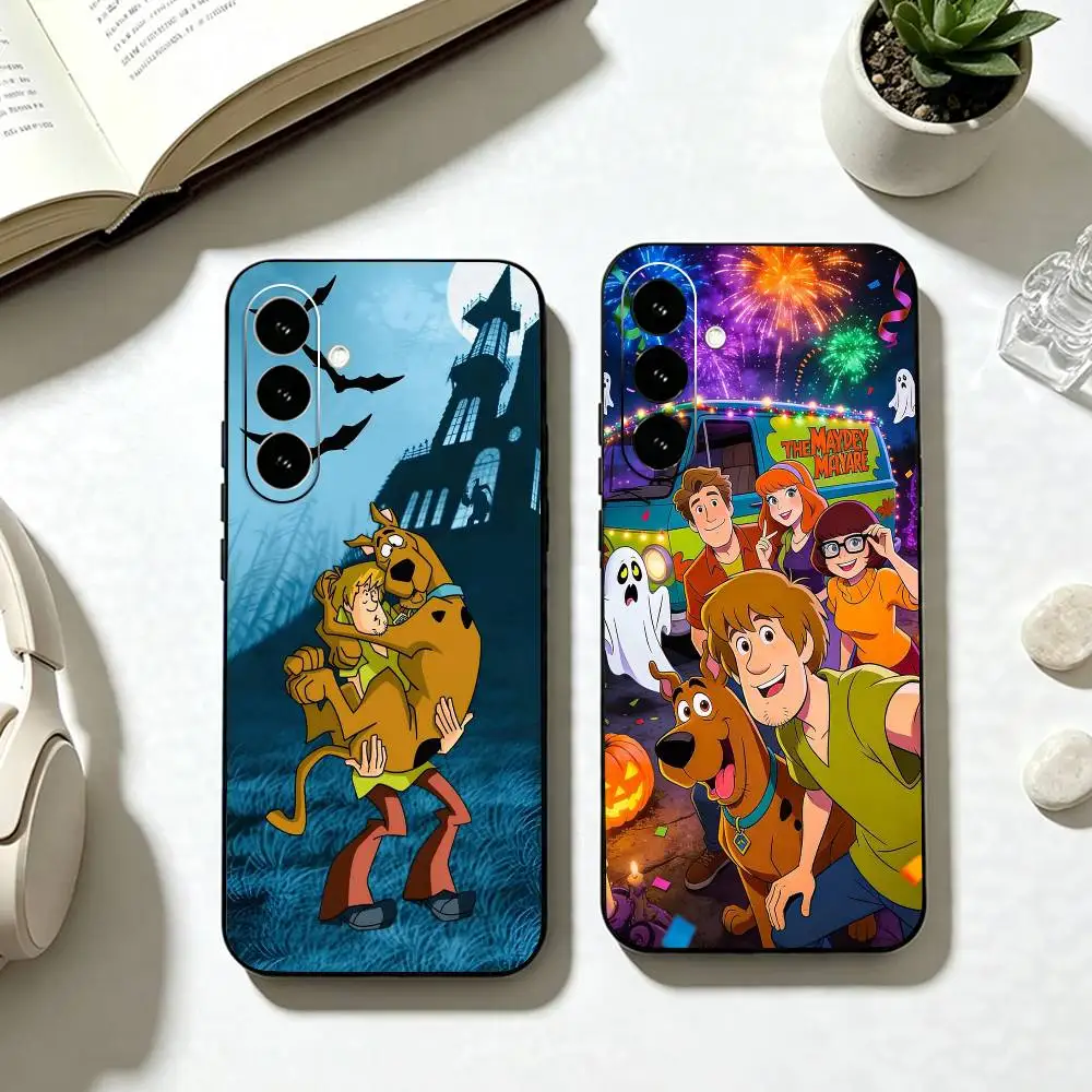 For S-Scooby-Doo  Phone Case For Samsung Galaxy A73,A72,A71,A70,A53,A52,A51,Soft Silicone Black Cover