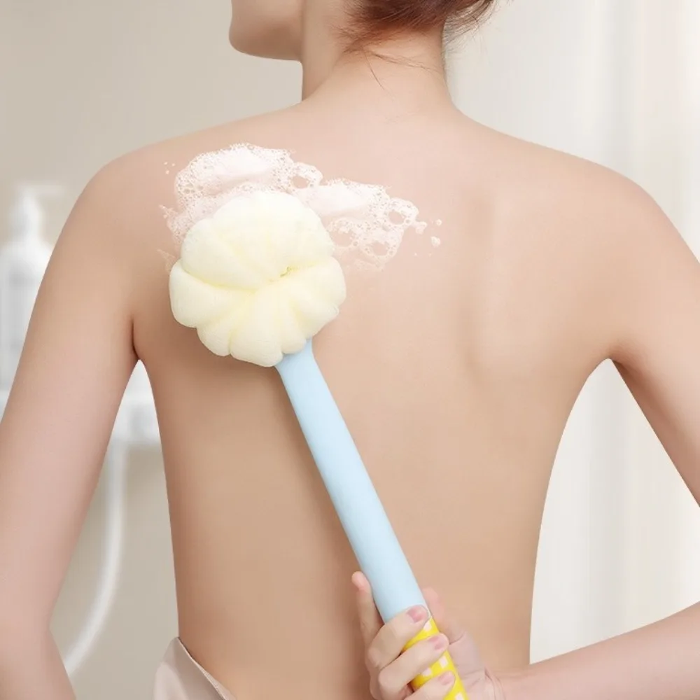 

Dual-Sided Dopamine Flower Bath Brush Multifunctional Exfoliating Back Scrubber Flower Design Soft Bristles