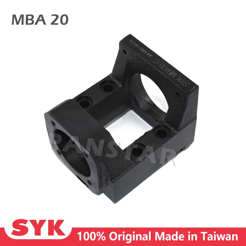 

SYK Premium Motor Bracket ball screw motor housing MBA20 for stepper motor NEMA17 NEMA23 NEMA34 set with support unit FKA20 BF20