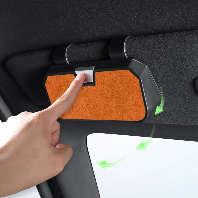 حافظة نظارات السيارة لأودي A3 A4 A5 A6 A7 A8 Q2 Q3 Q7 Q6 Q6L SQ6 Q8 Q4 e-tron Q5 SQ5 Sportback 2025 إطار نظارات السيارة العالمي #5