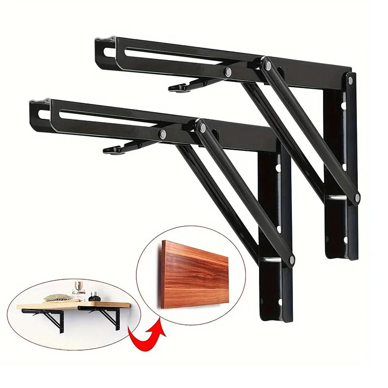 Nuevo Soporte de ángulo plegable triangular de acero inoxidable de alta calidad profesional, estantes de pared ajustables
