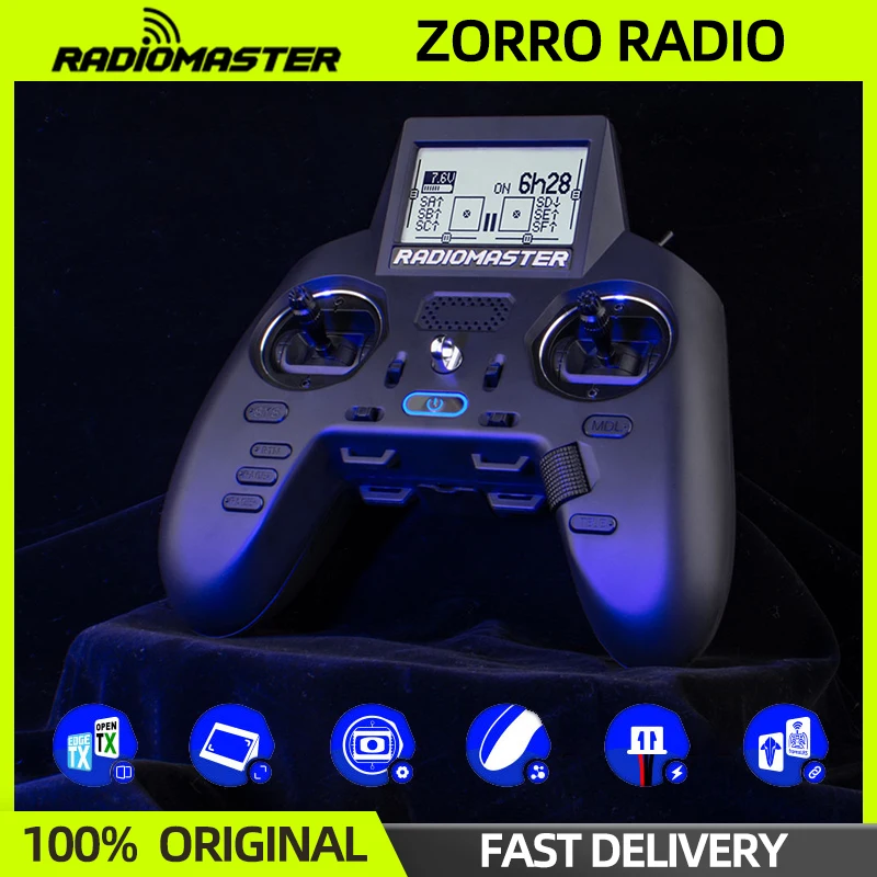 RadioMaster ZORRO Radio Controller 2.4GHz ELRS/4IN1/CC2500 Transmitter Remote Control Hall Gimbal For RC Airplane FPV Drone