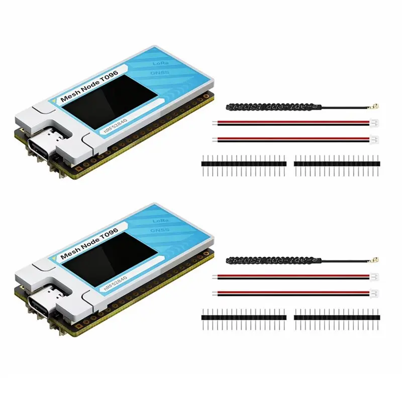 

[LXYA68Z!] For Meshcore Lorawan 863-928Mhz 2PCS Mesh Node T096 Devboard Meshtastic NRF52840 Tracker Lora Node SX1262 Bluetooth