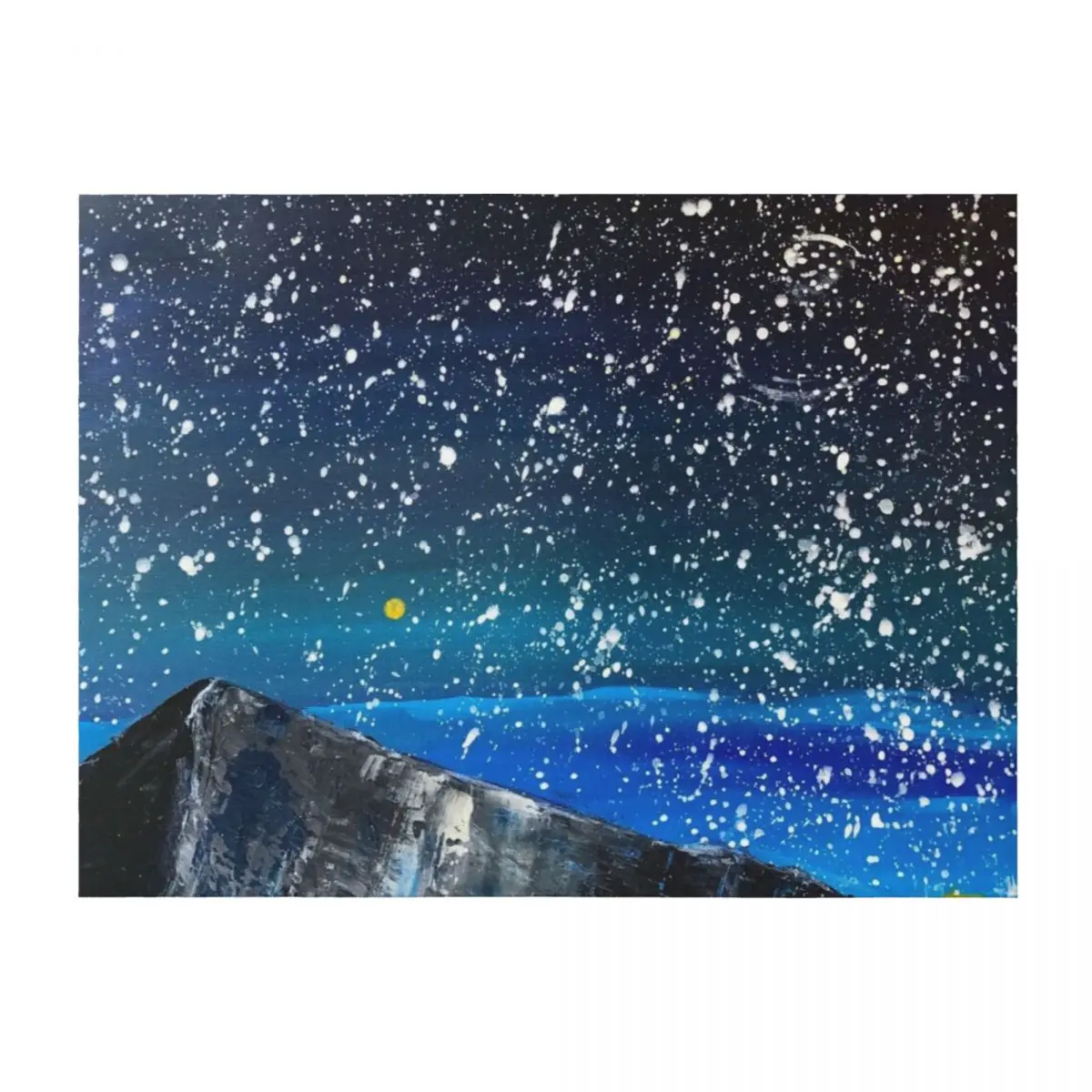 

Moon Rising as an orange dot in the Great Sand Dunes National Park, USA travel Throw Blanket Soft Plaid anime Stuffeds Blankets