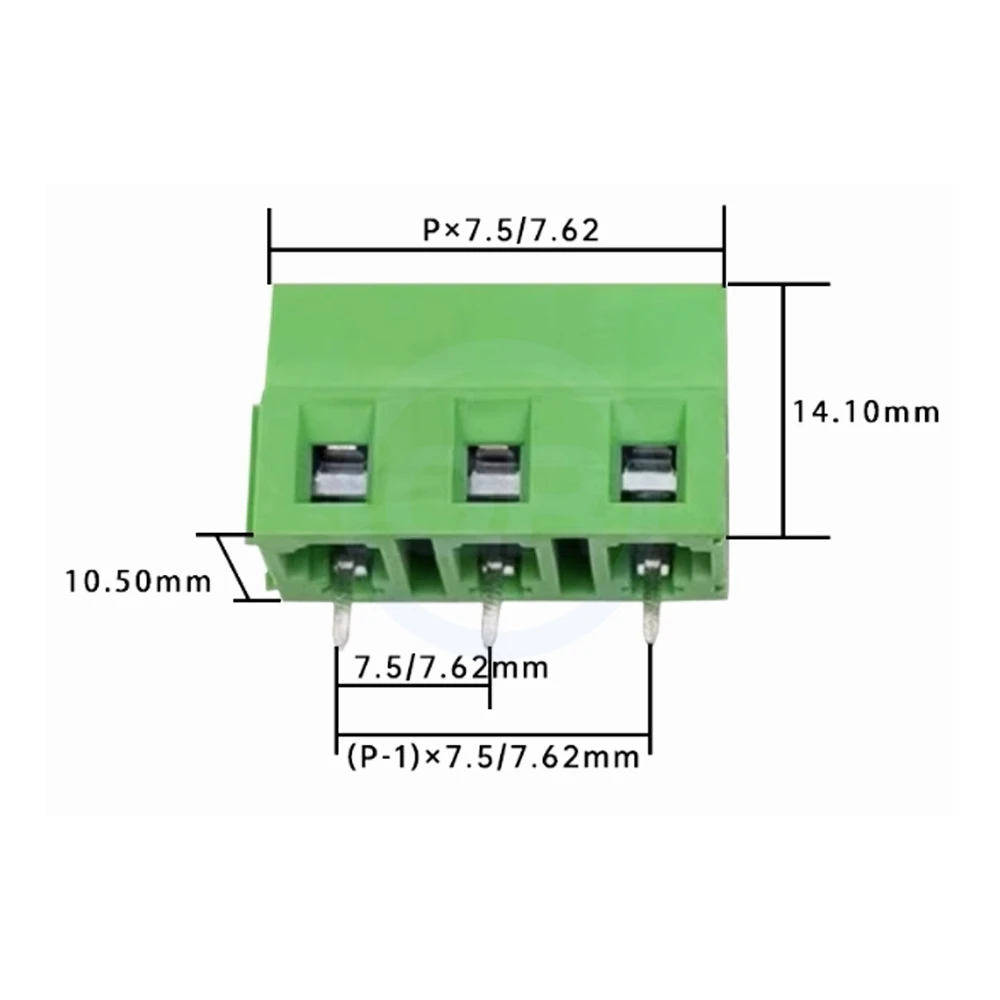 (20 pcs) KF128 7.5mm 7.62mm Straight Plug 300V / 10A 7.5 / 7.62 Pitch Screw Type PCB Terminal Block Splicable 2-3Pin JM128