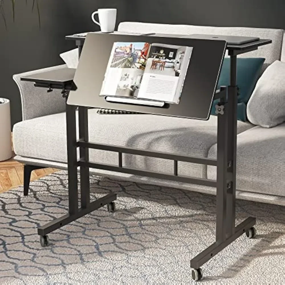 منصتان مكتب كمبيوتر محمول متنقل قابل للتعديل طاولة جانبية حامل كمبيوتر لأريكة السرير، #2