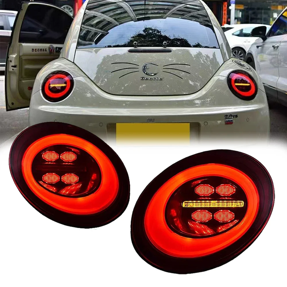 Pop Car Lights For VW Beetle LED Tail Light 2006-2012 Beetle Rear Stop Lamp Brake Signal DRL Reverse Automotive Accessories