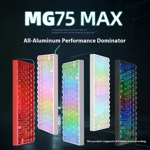 IROK MG75 Max Mechanical Keyboard Wired Magnetic Switch RT0.001 CNC Aluminum Waterproof HotSwap Custom RGB E-Sport Game Keyboard