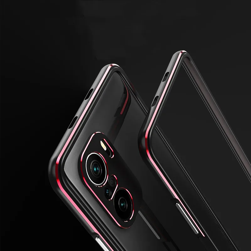 Dropshipping Aluminum Metal Bumper For Xiaomi Mi POCOPHONE POCO F3 Redmi K40/ K40 Pro Case+Carmera Protector Cover Frame