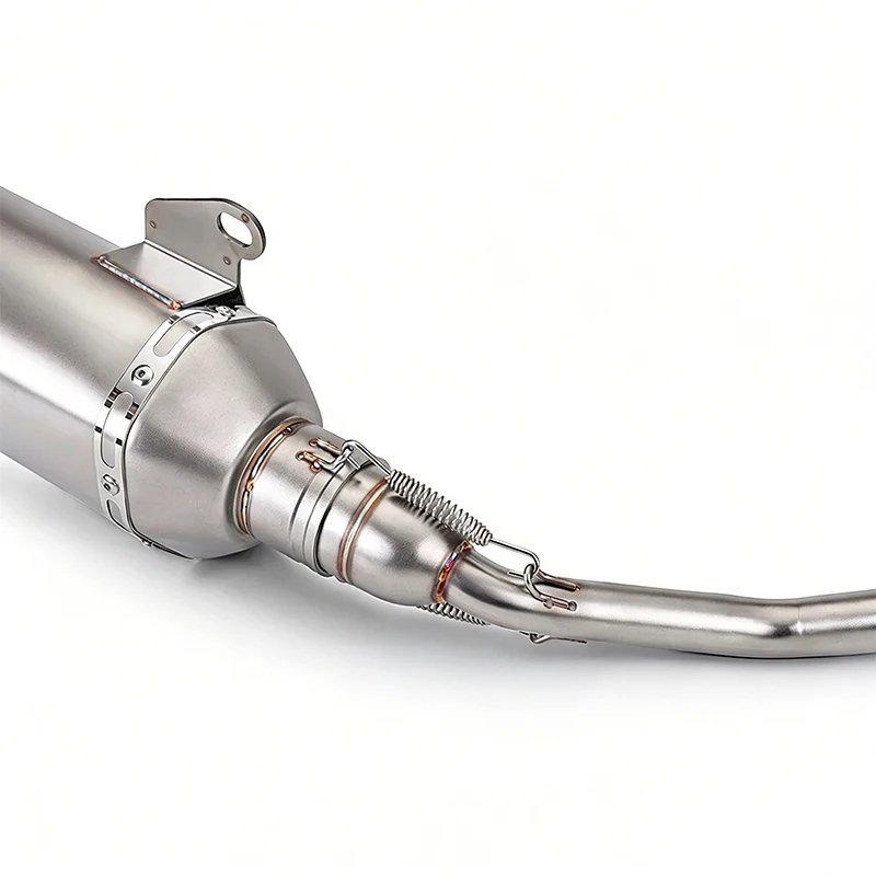 High Quality Motorcycle Exhaust Stainless Steel Front Connecting universal 51mm Muffler for Honda Click160/PCX160