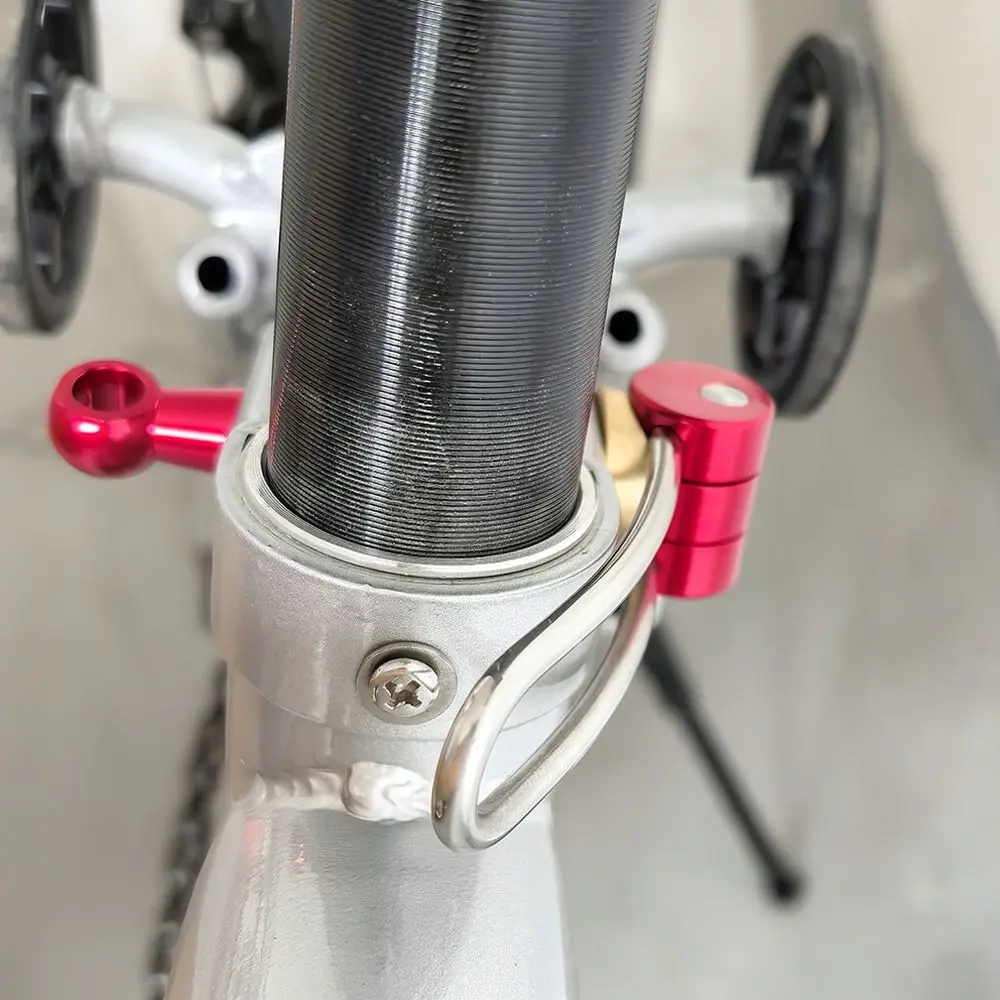 Folding Bike Seatpost Clamp For Brompton Bicycle Aluminum Alloy Fixed Seat Tube Holder Cycling Accessories