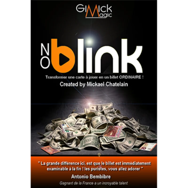 

NO BLINK by Mickael Chatelain(Gimmick and Online Instructions) Close Up Magic Tricks Illusions Magic Magician Toys Card Magic