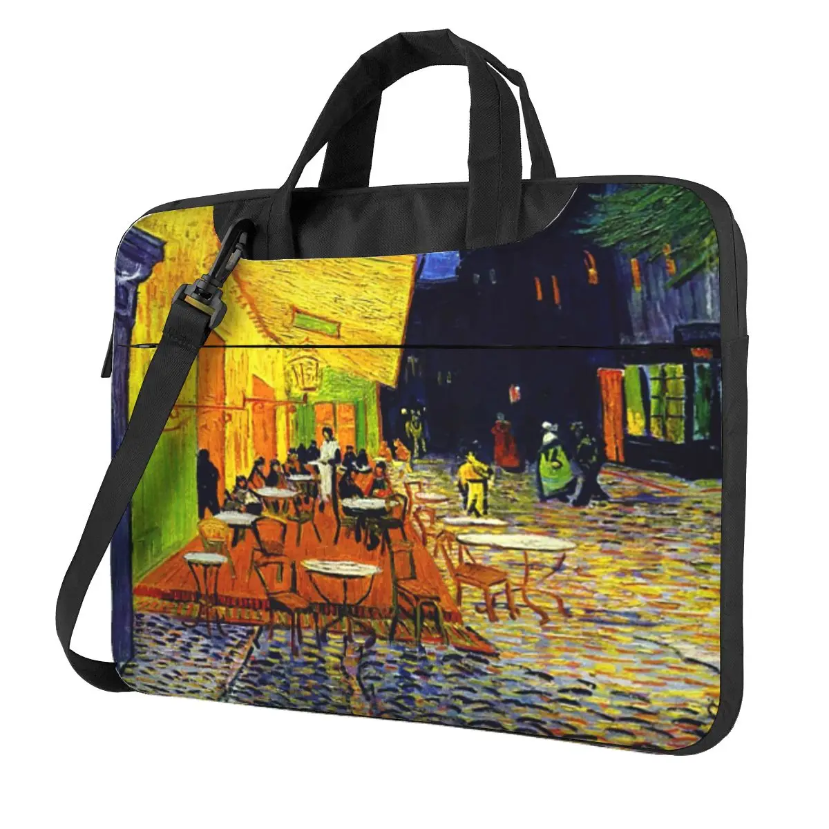 

Cafe Terrace At Night - Van Gogh Crossbody Laptop Bag Case Computer Bag 13 14 15.6 Inch Notebook Pouch for Macbook Pro Lenovo