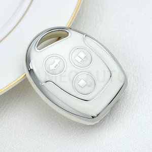 For Ford Mondeo Focus Fusion Fiesta Galaxy Transit 2008 2006 2007 TPU 3 Buttons Case Case of Car Cover Shield Accessories 8 Main Sales Ford Key Cover - №4