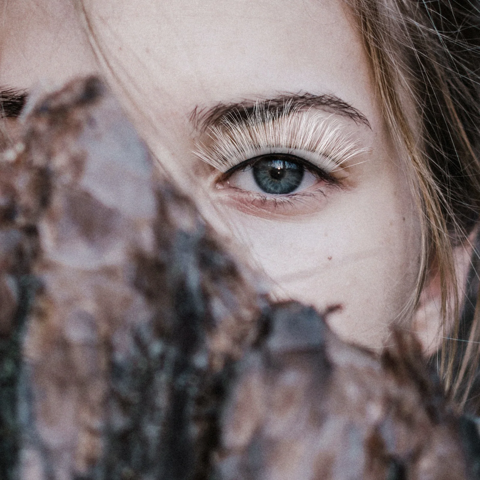 

7Pairs White False Lashes Natural Look Fake Eyelashes for Cosplay Party and Everyday Eyelashes Fake Lashes