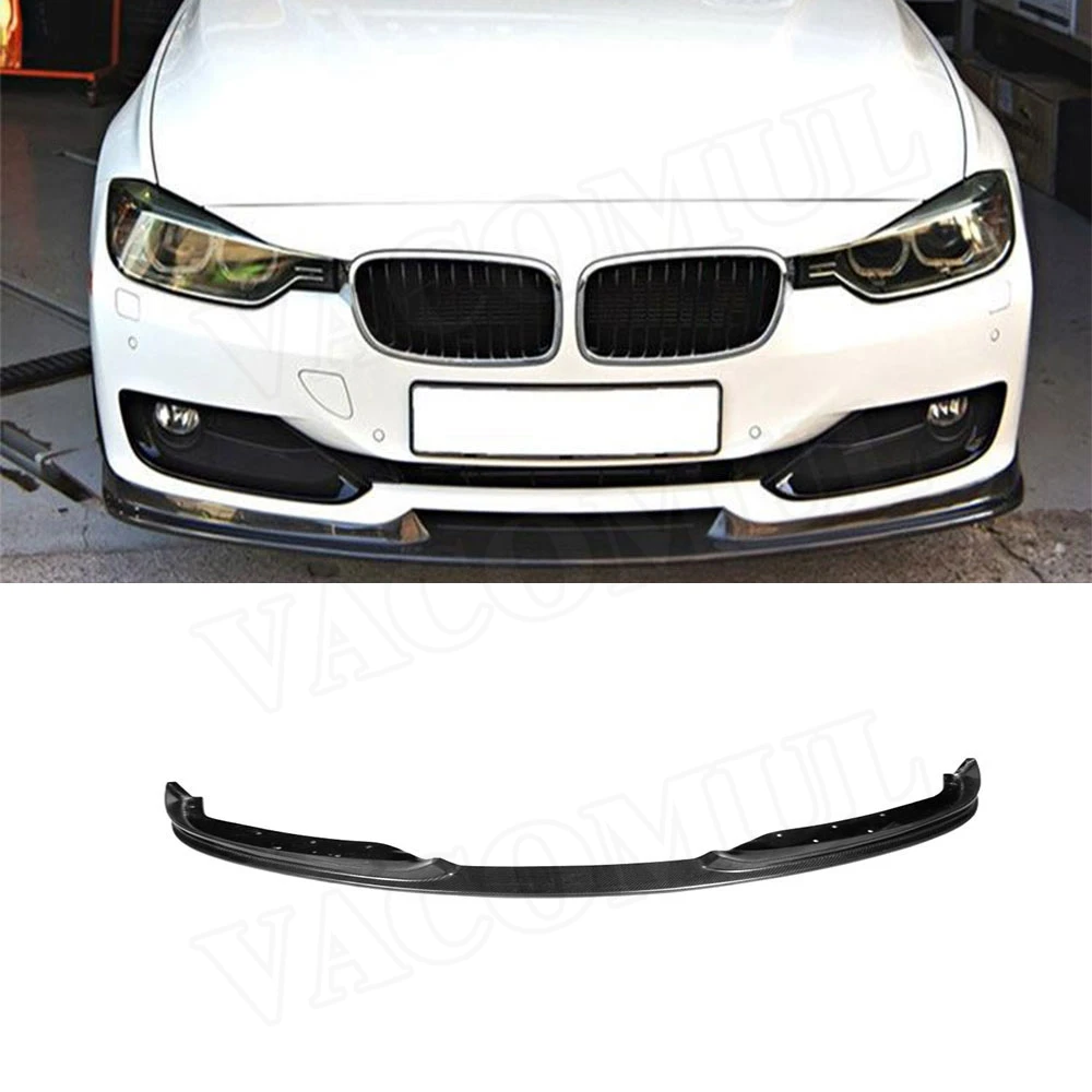 

VACOMUL Carbon fiber Front Bumper Lip Chin Spoiler Car Decor for BMW 3 Series F30 Standard Base Sedan 4 Door 2013-2017