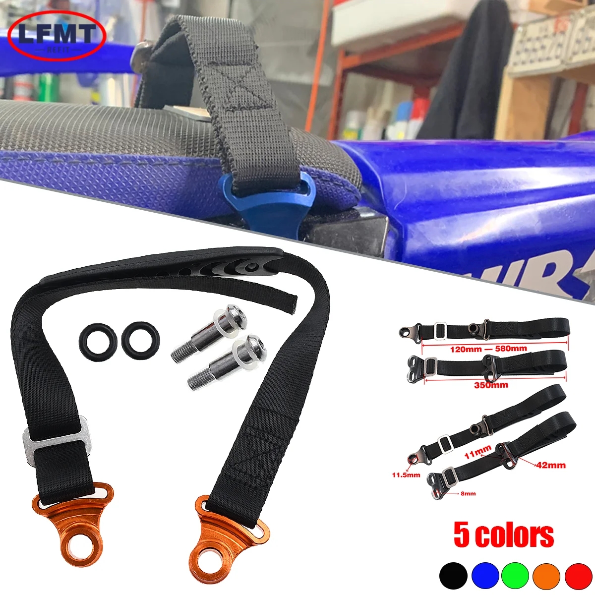 Für KTM XCFW 250 EXCF SXF XCF XCFW XCW EXC SMR Motorrad Vorne Hinten Rettungs Strap Pull Sling Gürtel Leinen 350 450 505 530