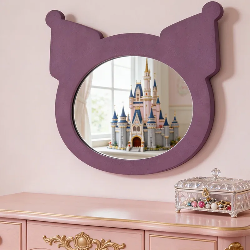 French-style creative bathroom mirror, irregular wall-mounted smart makeup mirror irregular-shaped decoration