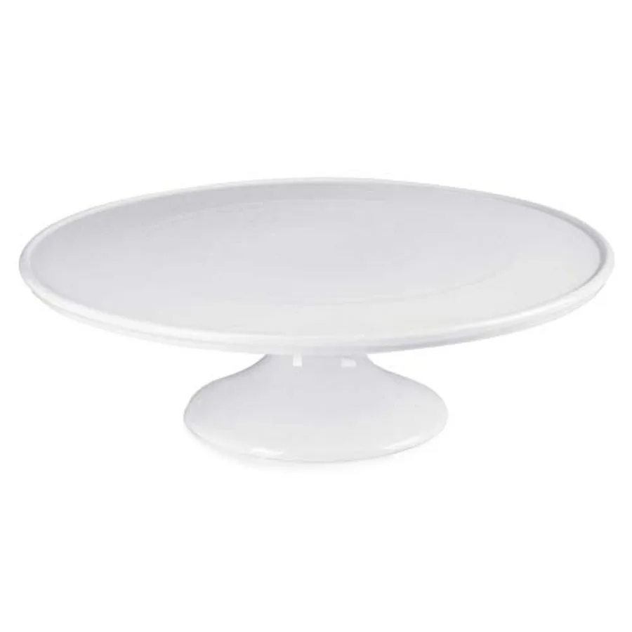 

Porcelain Cake Stand 12-Inch Round Dessert Display Elegant White Cupcake Holder for Celebrations Weddings Parties Versatile Ser