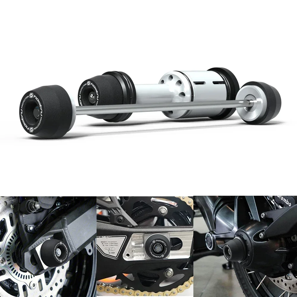 Front Rear Wheel Axle Fork Crash Slider Motorcycle Stand Swingarm Spools For BMW R nineT Pure Racer Scrambler Urban G S GS 17-23