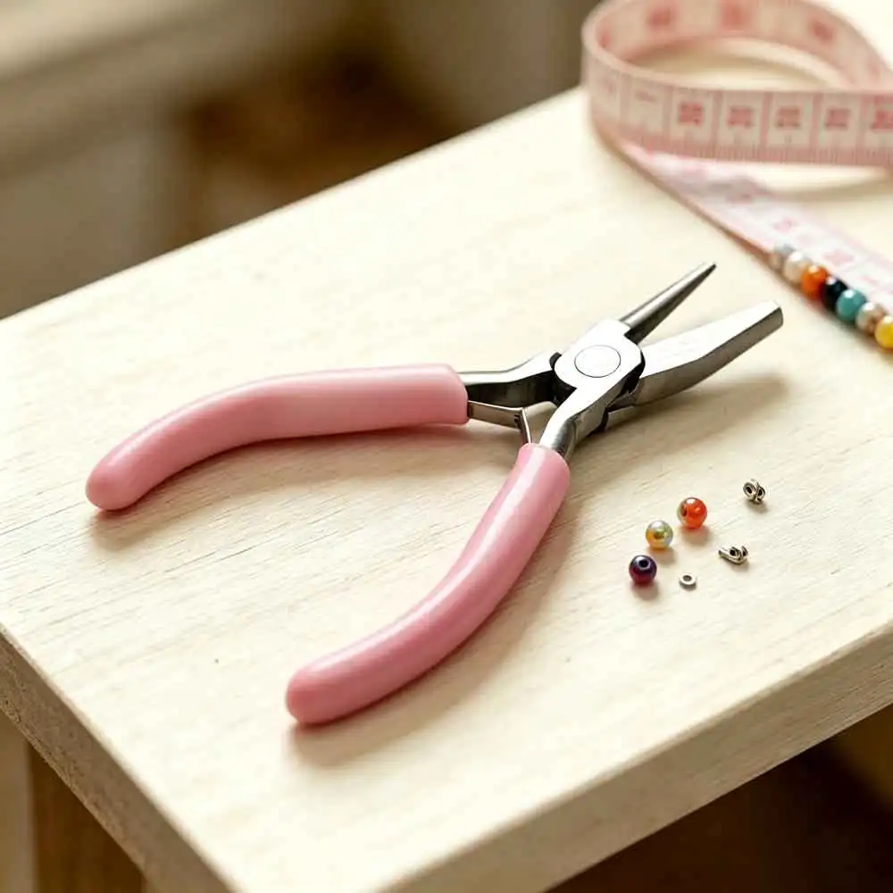 vvocci 5-inch professional round concave pliers precision ideal DIY manual tools,used for jewelry making mini wire loop tools