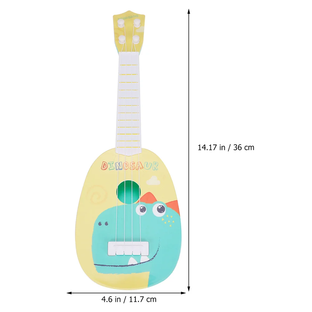 2 Pcs Guitar Educational Plaything Enlightenment Early Toy Animal Plastic Infant Musical Kids Instrument