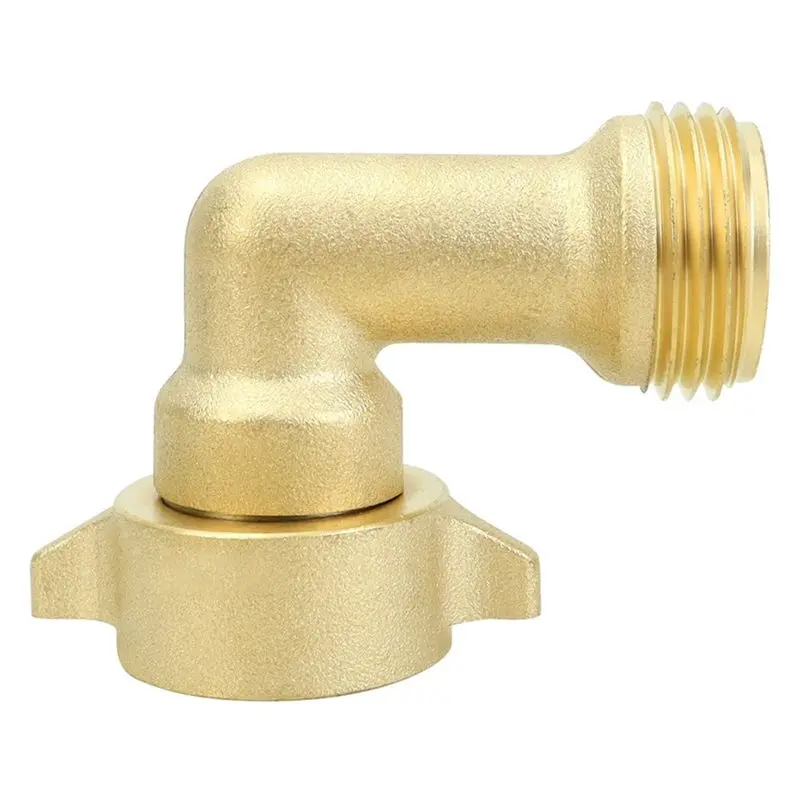 Hose Elbow Connector 90-Degree 3/4-Inch-4-Pack Rubber Washers And Thread Seal Tape-Faucet Extension Connectors
