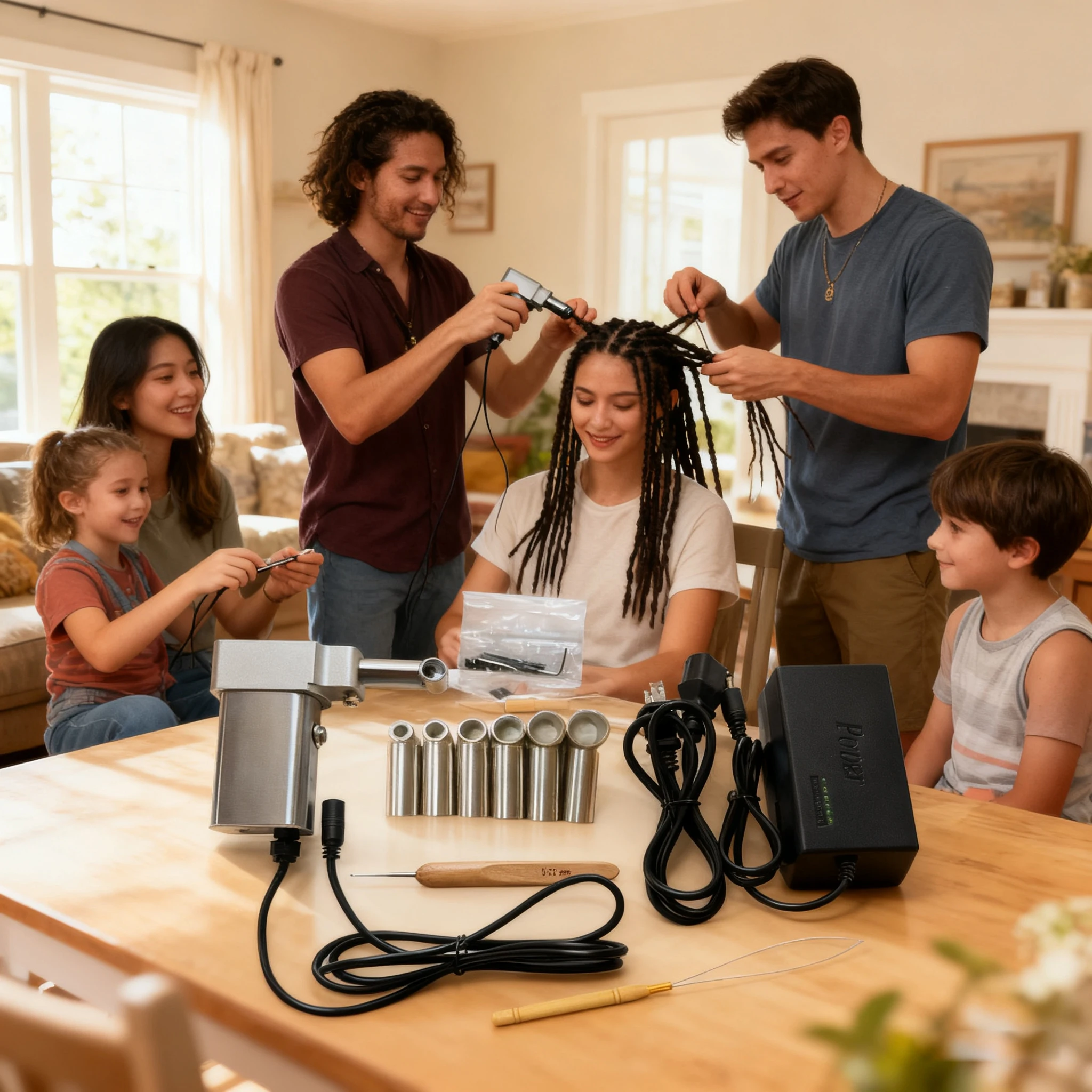 

Mini Handheld Dreadlocks Maker: Portable & Fast for DIY Locs & Braids. Create Perfect Crochet Styles Easily at Home or On The Go