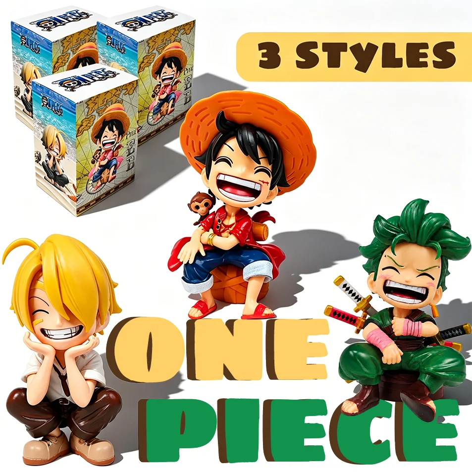 2026 Bestseller Anime-Figur - Monkey D Luffy Roronoa Zoro Kawaii Spielzeug Q Figural Nendoroid Auto-Dekoration PVC-Modell Geschenk