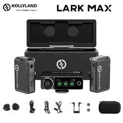 Hollyland Lark Max Professional Wireless Lavalier Microphone 250m Range 22-Hour Battery Life for Photography Wireless Microphone