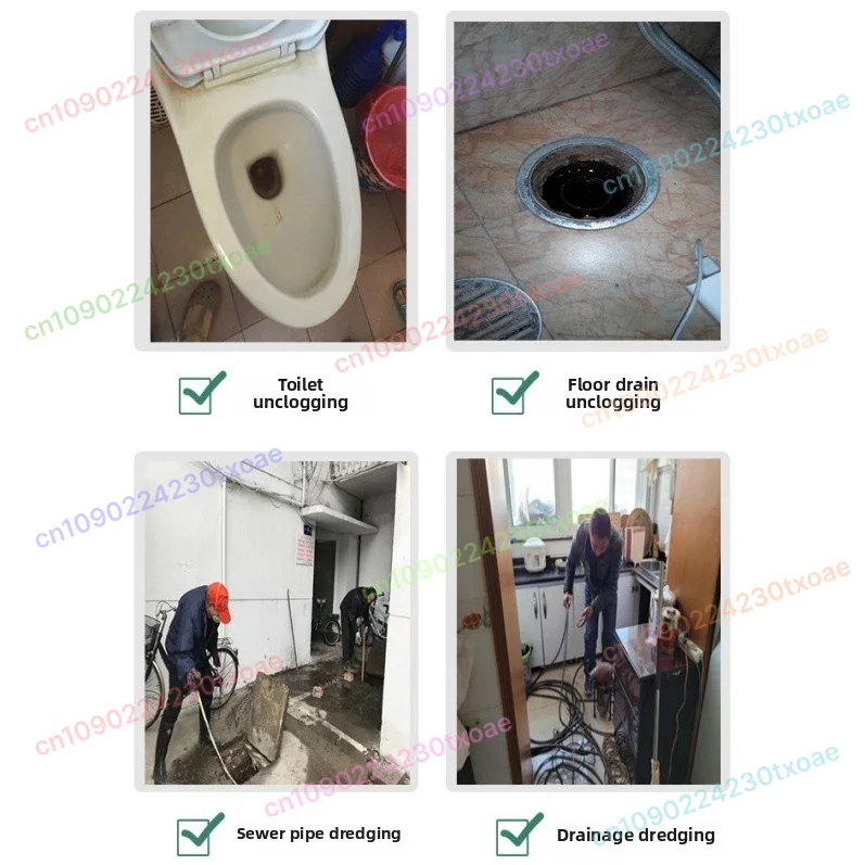 Heavy Duty Drain Cleaner Sewer Snake Machine for Industrial & Home Pipe Maintenance Drain Cleaning Tool Equipment