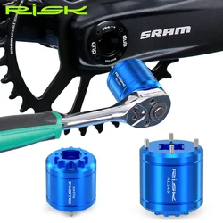 RISK Bike 2-in-1 Crank Cover Removal Tool Bicycle Crankset Cap Remover Extractor Installation for DUB 11T XTR M9100