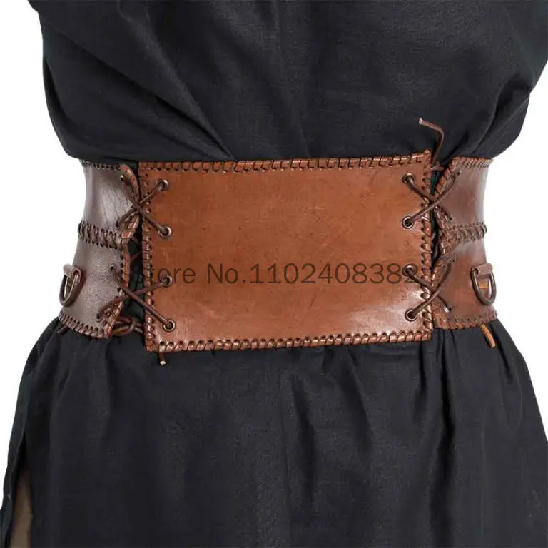 Medieval Cosplay Accessories Vintage Wide Belt Men Knight Armors Pirate Halloween Costume For Adult Cosplay Women Fancy Props