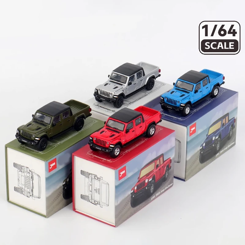 JKM Diecast 1/64 Schaal Wrangler Gladiator Pickup Legering Simulatie Auto Model Spot Eindproducten Hobby Collectie Geschenken