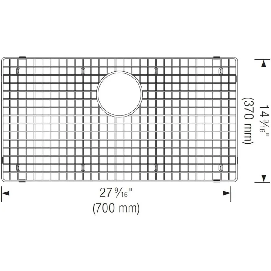 221206 PRECIS スーパーシングルキッチンシンクグリッド、モダンな家庭用キッチン向け、耐久性のあるステンレススチールデザイン、滑り止めベースと効果的な