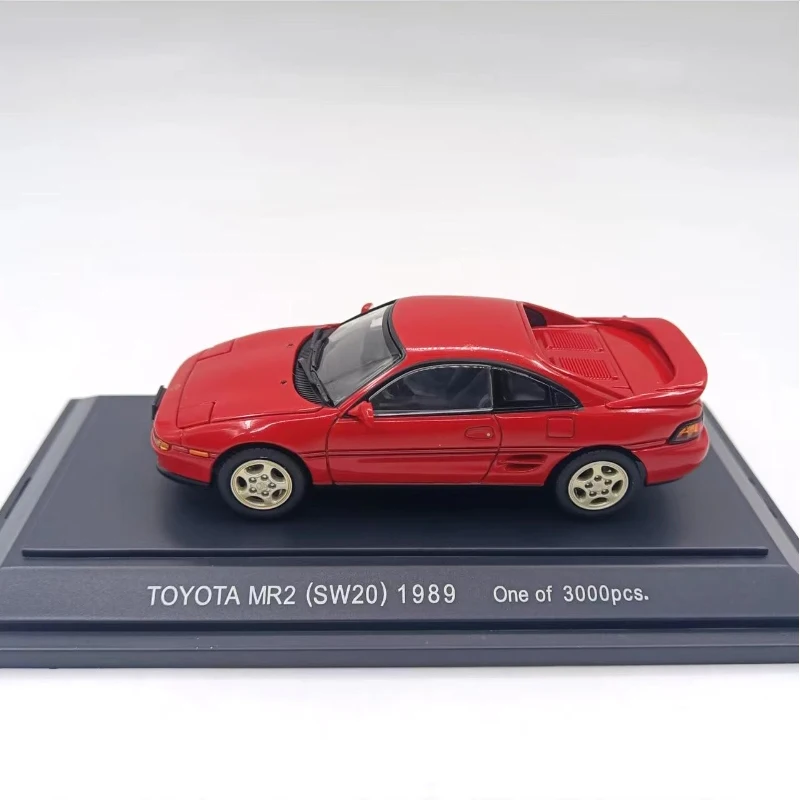 Diecast Original 1:43 Scale Toyota MR2（SW20）1989 Alloy Simulation Car Model Collection Decoration Toy Gift Souvenir Display