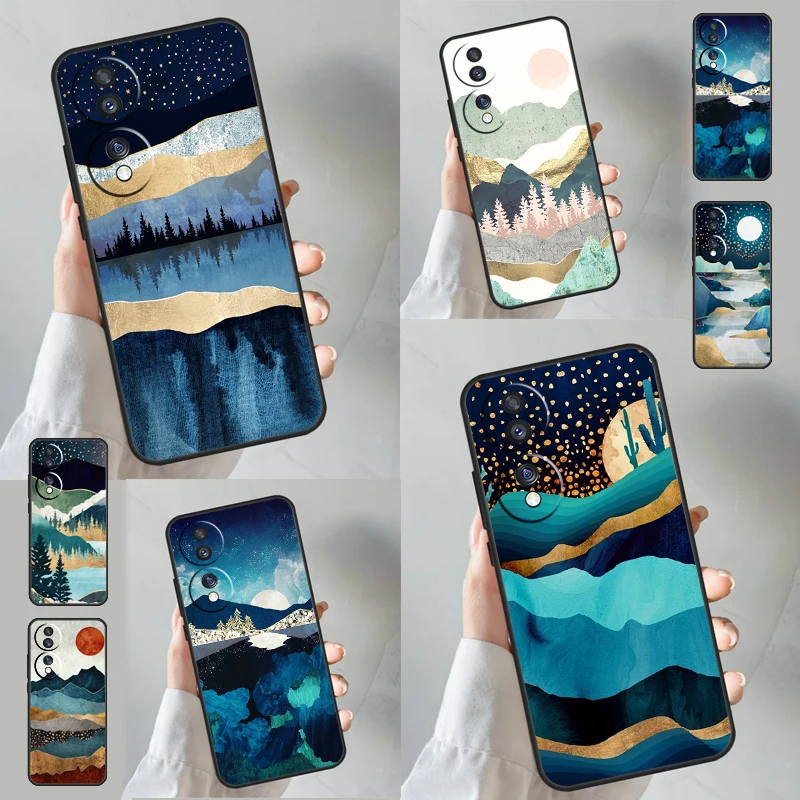 Star Lake Mountains Case For Honor 90 Lite 50 70 Magic 5 6 Pro X6 X7 X8 X9 X6a X7a X8a X9a X9b X8b Cover Coque