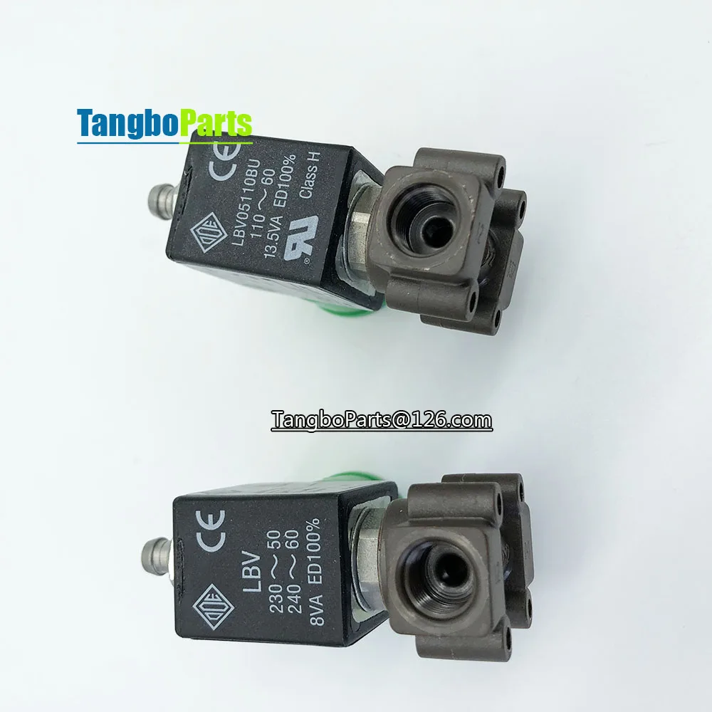 ODE AC110V AC230V 120~135℃ 0~15Bar 2-Position 3-Way Water Inlet Outlet Solenoid Valve For Coffee Machine