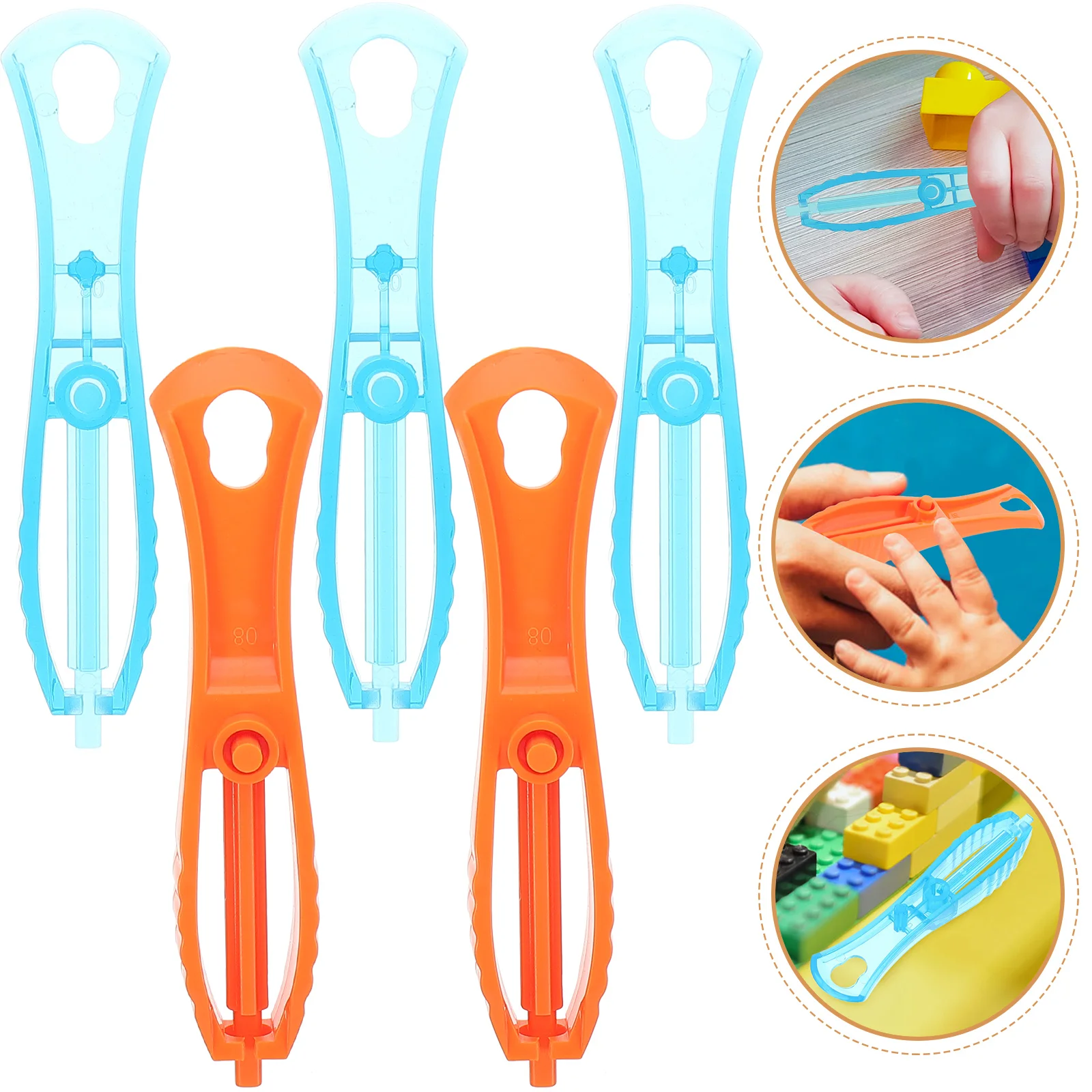 

5 Pcs Building Block Separator Part Blocks Tool Hanging Organizer Lifters Separating Plastic Brick Moving Bricks