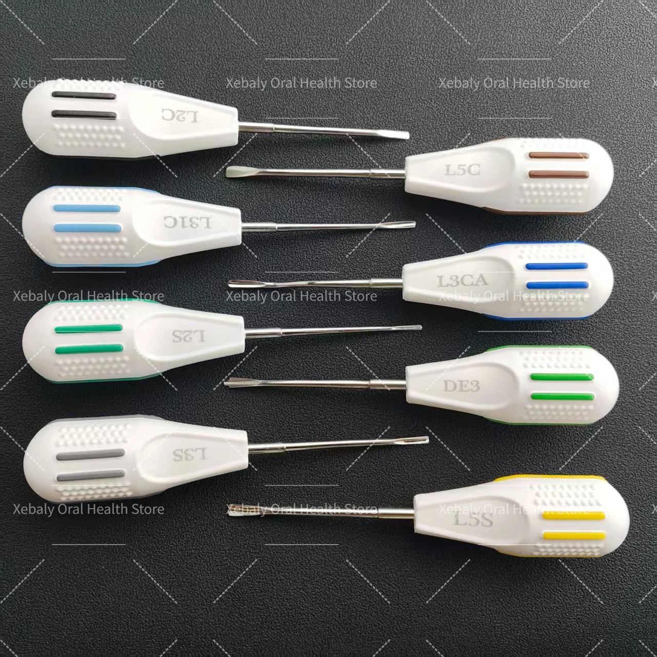 1Set Dental Curved Root Elevator Minimally Invasive Tooth Extracting Set Dental Luxating Elevator Dentistry Surgical Instrument