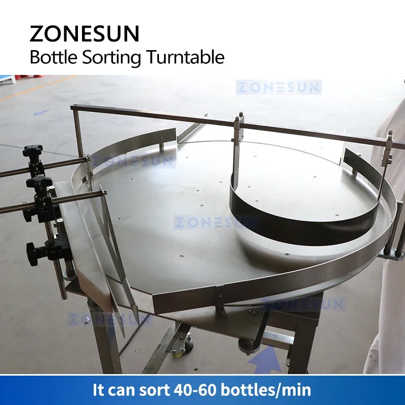 ZONESUN Bottle Unscrambling Machine Automatic High Speed PET Plastic Bottle Unscrambler Packaging Equipment Production ZS-LP800N