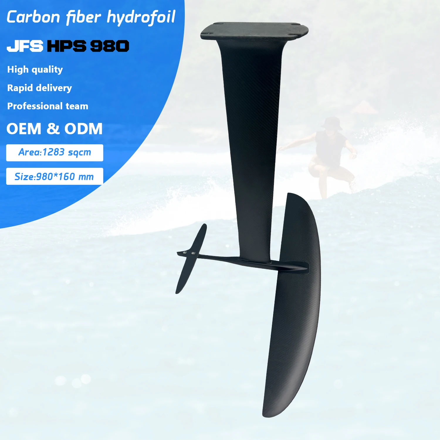 

Wholesale HPS 980 Carbon Fiber Surfboard Hydrofoil Hardboard SUP Electric Starting System Inflatable Board Pump For Surfing