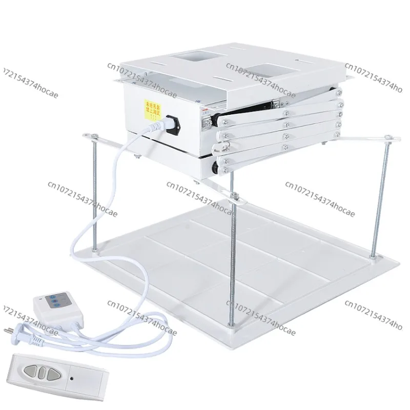 1set 1M Motorized Scissor Projector Lift Remote Control Electric Ceiling Mount Bracket For Cinema Church Hall School