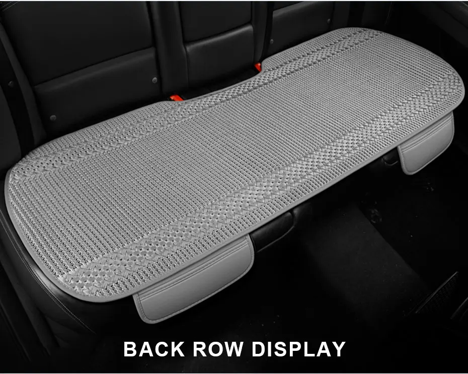 SEAMETAL Sommer Auto Sitz Abdeckung Atmungs Eis Seide Universal Vorne Hinten Sitzkissen Pad Matte Schutz Auto Innen Zubehör – Detail 16