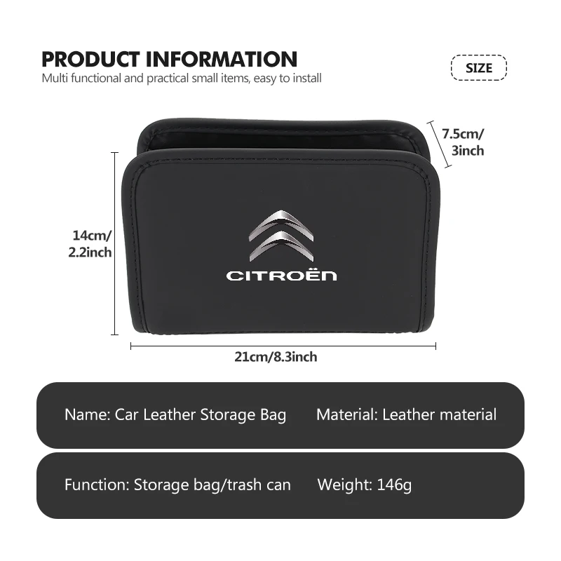 لسيتروين باب السيارة صندوق تخزين جيب للهاتف منظم معلق حقيبة البلوز Celysee الصبار بيكاسو Aircross Saxo Grand