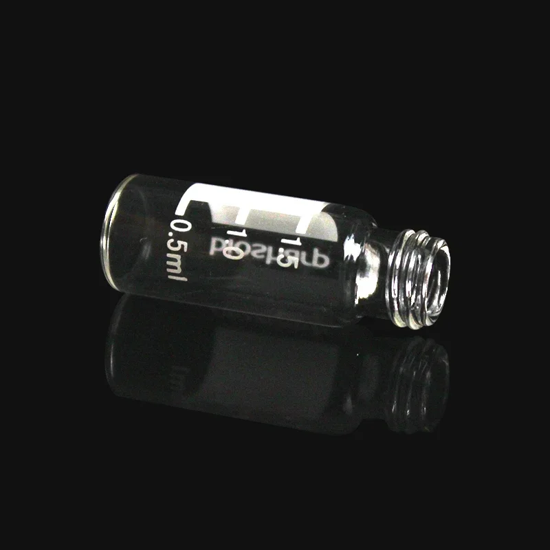 100PCS 2ml/4ml Clear Glass Liquid Injection Chromatography Vial Sample Bottle Glass Vial Lab Glass Containers without Cap