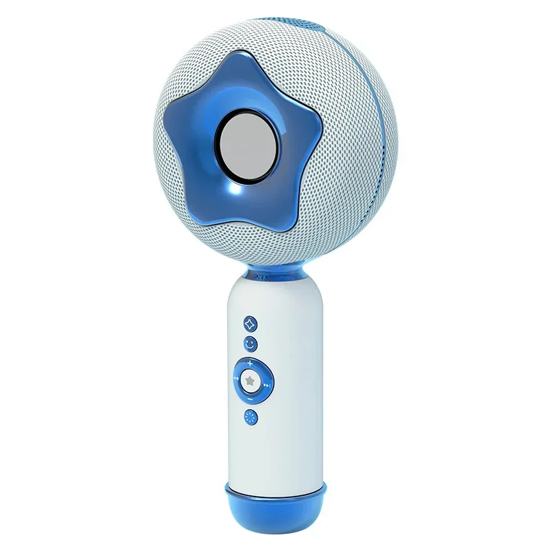 2025 горячая Распродажа, умный микрофон в виде пончика, Bluetooth-динамик, woohoo, детский голосовой интерактив, умный мультяшный микрофон, караоке