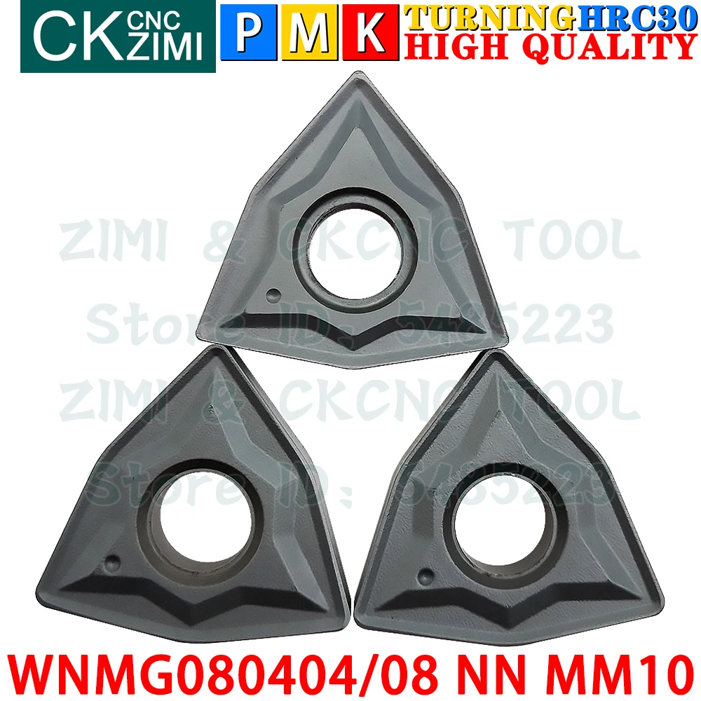 WNMG080404 NN MM10 WNMG080408 NN MM10 إدراجات كربيد خارجية أدوات إدراج تحول WNMG0804 WNMG 0804 NN MM10 MM30 CNC مخرطة معدنية ميكانيكية أدوات قطع تحول